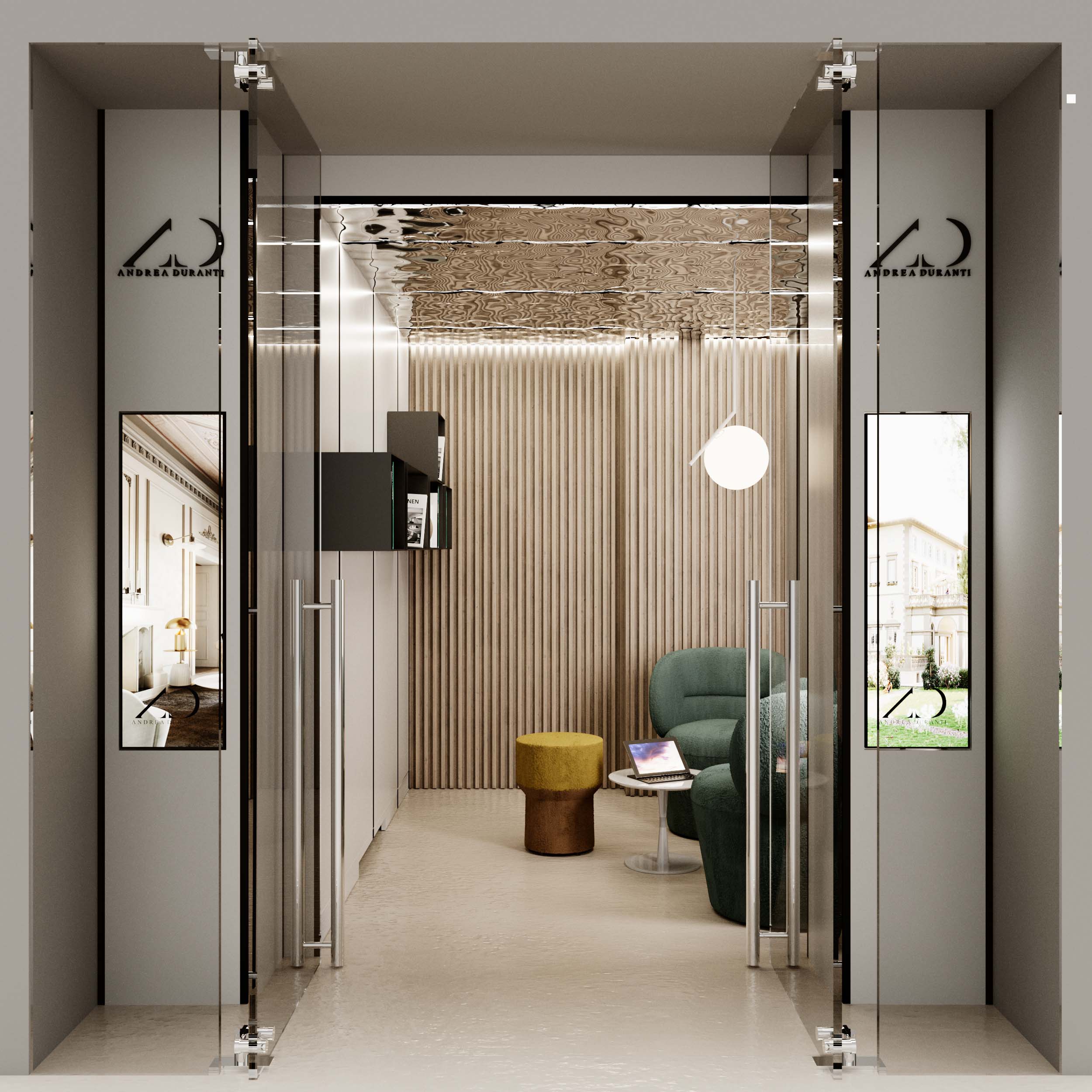 Vetrina SMN, rendering progetto