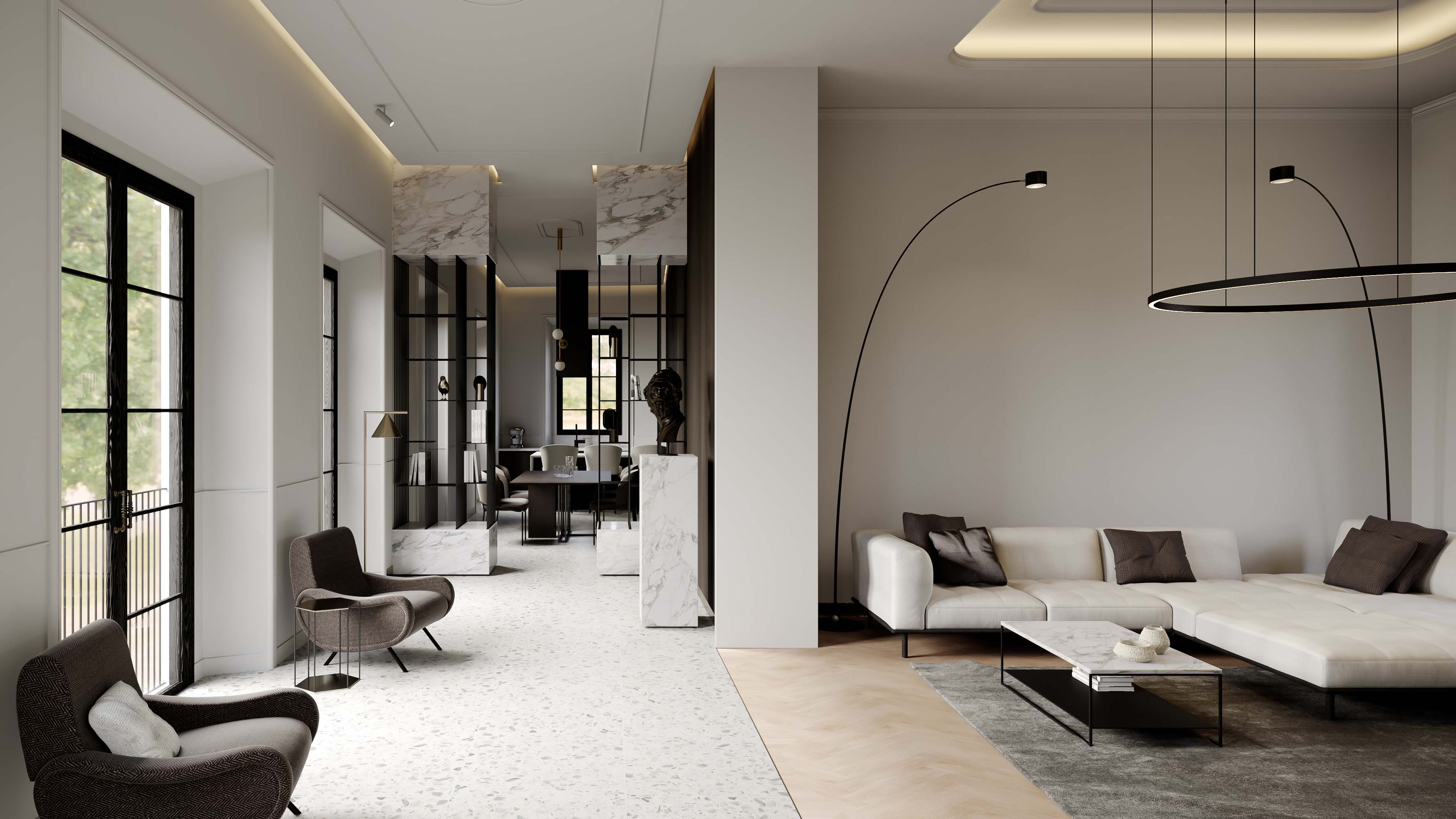 Appartamento interno, Villa Covoni