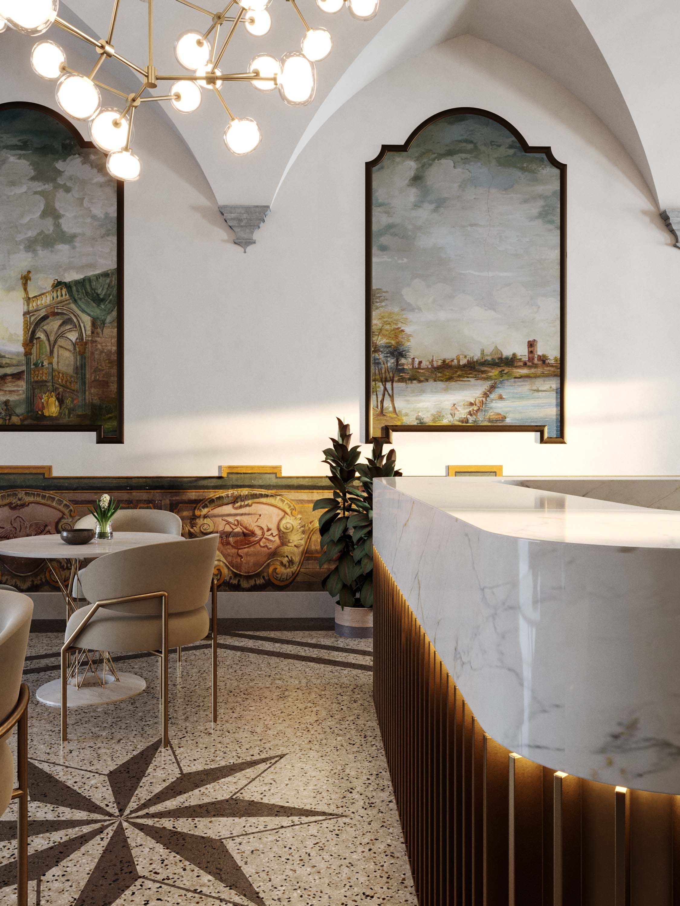 Ambiente interno, Villa OM
